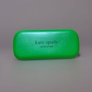 Kate Spade Green Black Hard Shell Case With Cloth Brand New Small